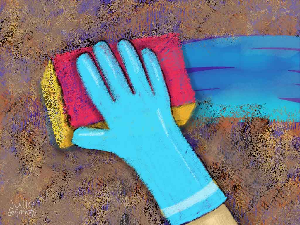 I hate cleaning drawing